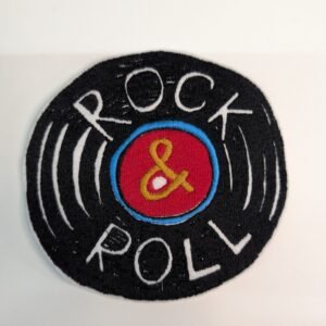 Vinyl Record-(Rock&Roll) - Iron On or Sew On Embroidered Patch Badge