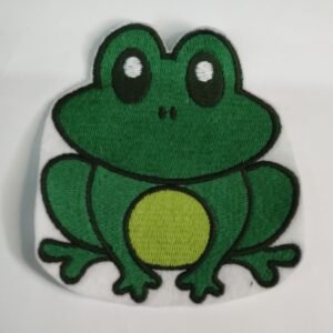 Frog - Iron On or Sew On Embroidered Patch Badge