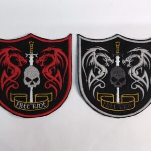 Celtic Dragon Motor Cycles Embroidered Biker Patches/Badges(Sew-On or Iron-On)