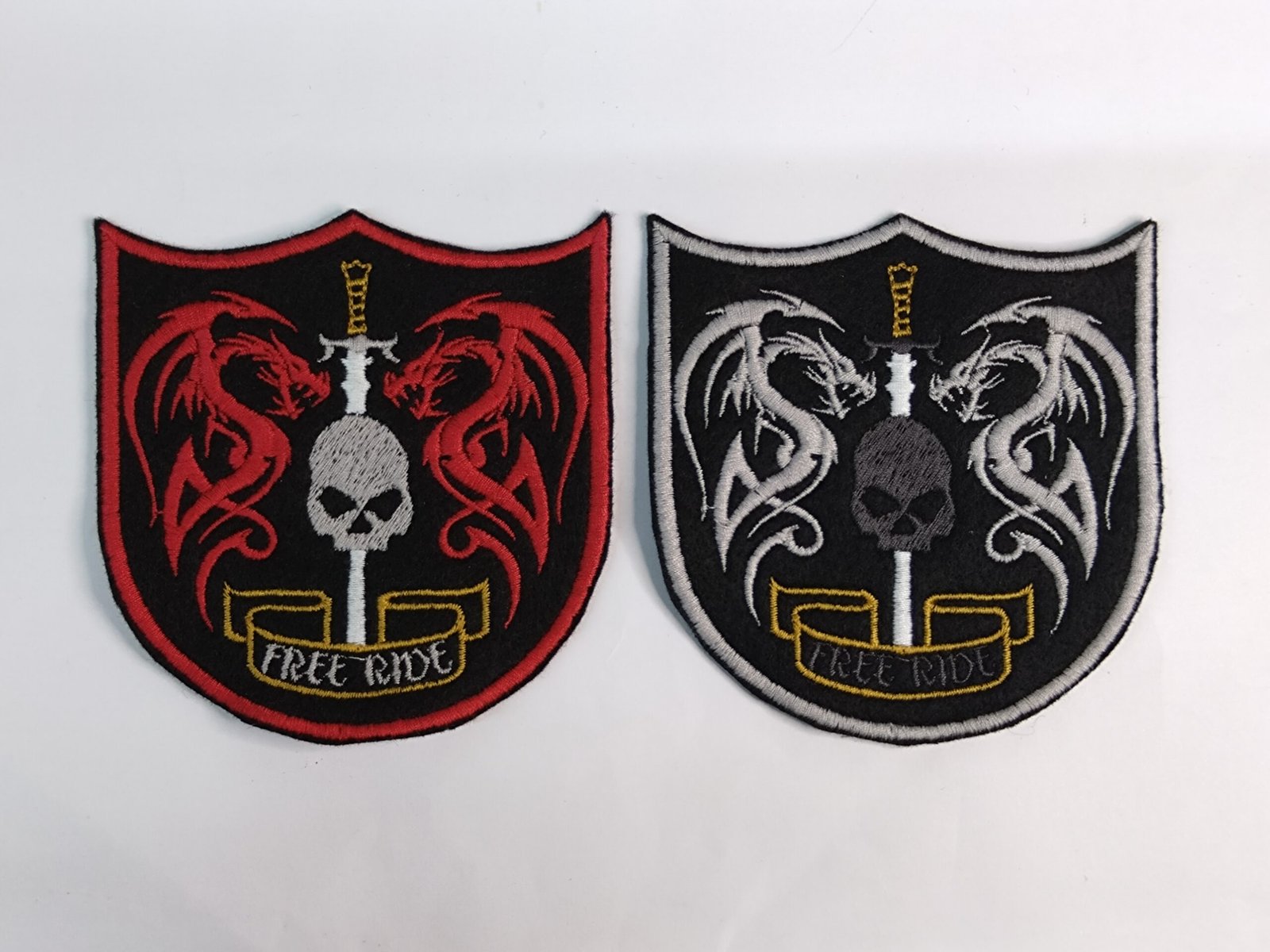 Celtic Dragon Motor Cycles Embroidered Biker Patches/Badges(Sew-On or Iron-On)