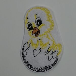 Baby Chicken - Iron On or Sew On Embroidered Patch Badge