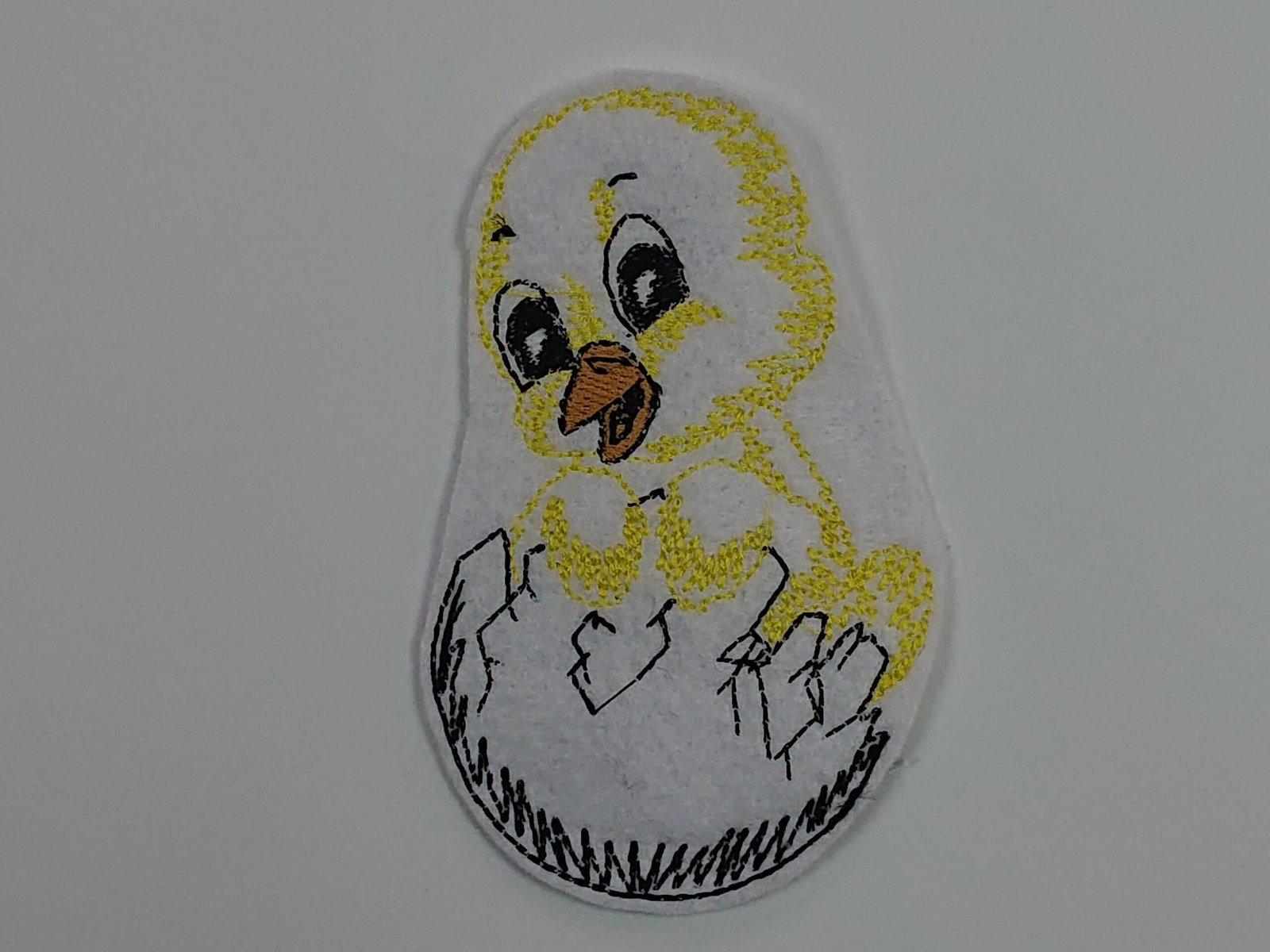 Baby Chicken - Iron On or Sew On Embroidered Patch Badge