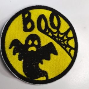 Boo - Iron On or Sew On Embroidered Patch Badge