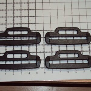 Webbing Strap Adaptors 25mm to 50mm – Plastic Adjuster Buckles Black